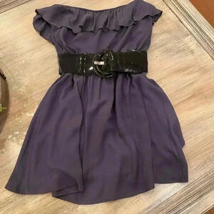 Gray strapless dress/tunic
